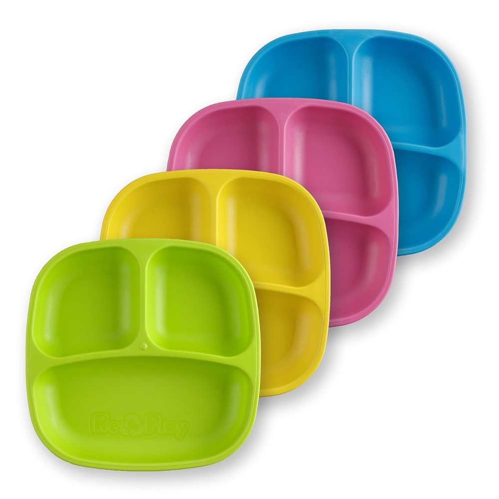 Re-play recycled 4 pack divided plates